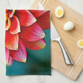 Levendige Rainbow Petal Dream Art Theedoek (Quarter Fold)