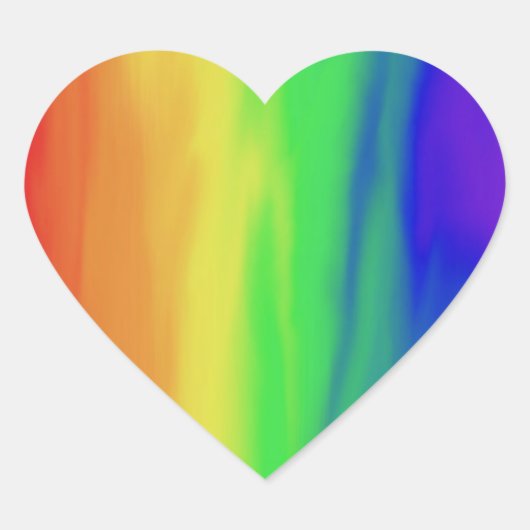 Levendige Rainbow Pride Sticker (Voorkant)