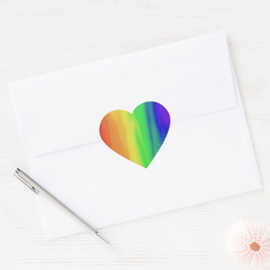 Levendige Rainbow Pride Sticker (Envelop)