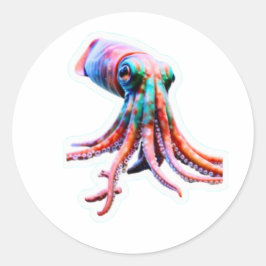Levendige Rainbow Reef Pijlinktvis Sticker - Tripp