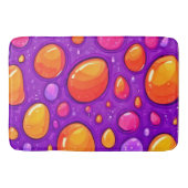 Levendige Raindrop Cartoon Art Badmat (Voorkant)