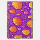 Levendige Raindrop Cartoon Art Deken (Voorkant Verticaal)