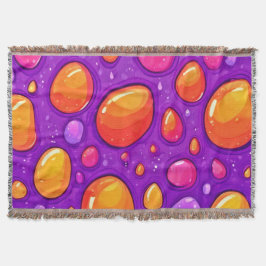 Levendige Raindrop Cartoon Art Deken