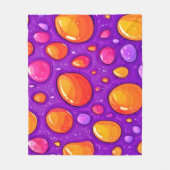 Levendige Raindrop Cartoon Art Fleece Deken (Voorkant)