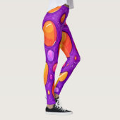 Levendige Raindrop Cartoon Art Leggings (Rechts)
