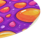 Levendige Raindrop Cartoon Art Snijplank (Hoek)