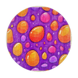 Levendige Raindrop Cartoon Art Snijplank