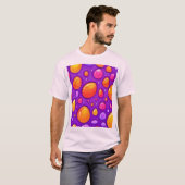 Levendige Raindrop Cartoon Art T-shirt (Voorkant volledig)