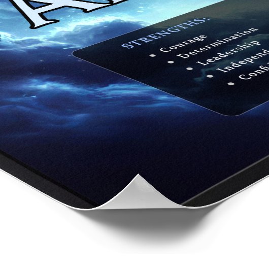 Levendige  Ram Zodiac Sign Poster (Hoek)