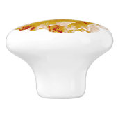 levendige ranunculus keramische knop (Zijkant)