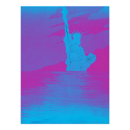 Levendige reflecties van vrijheid gekraakt perfect poster