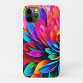 Levendige Regenboog Bloem Abstract Case-Mate iPhone Case (Achterkant)