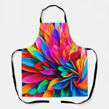 Levendige Regenboog Bloem Abstract