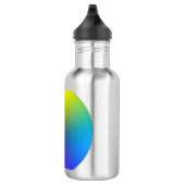 Levendige Regenboog Bol Geometrisch Ontwerp Waterfles (Rechts)