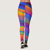 Levendige Regenboog Draaikolken Leggings (Achterkant)