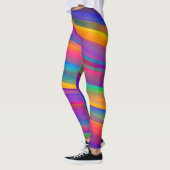Levendige Regenboog Draaikolken Leggings (Links)