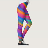 Levendige Regenboog Draaikolken Leggings (Rechts)