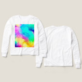 Levendige Regenboog Fluffy Vacht Textuur Achtergro (Voorkant /achterkant)