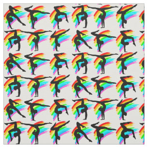 LEVENDIGE REGENBOOG GYMNASTIEK STOF