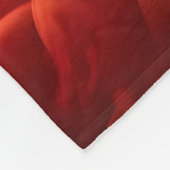 Levendige regenboog inkt-rook wolk zwarte achtergr fleece deken (Hoek)