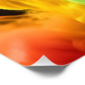 Levendige regenboog inkt-rook wolk zwarte achtergr perfect poster (Hoek)