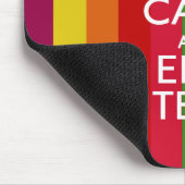 Levendige regenboog kalm houden en Jouw tekst aanp Muismat (Hoek)