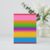 Levendige Regenboog Kleurverloop Strepen Briefkaart (Staand voorkant)