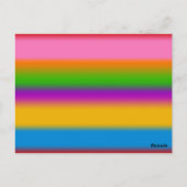 Levendige Regenboog Kleurverloop Strepen Briefkaart (Achterkant)