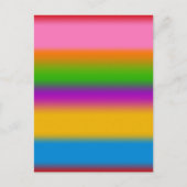 Levendige Regenboog Kleurverloop Strepen Briefkaart (Voorkant)