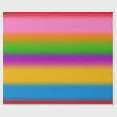 Levendige Regenboog Kleurverloop Strepen Cadeaupapier (Vlak)