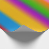 Levendige Regenboog Kleurverloop Strepen Cadeaupapier (Hoek)