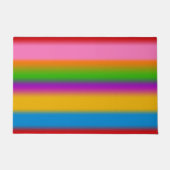 Levendige Regenboog Kleurverloop Strepen Deurmat (Voorkant)