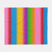 Levendige Regenboog Kleurverloop Strepen Fleece Deken (Voorkant (Horizontaal))