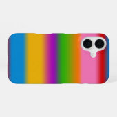 Levendige Regenboog Kleurverloop Strepen iPhone 16 Hoesje (Achterkant horizontaal)