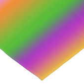 Levendige Regenboog Kleurverloop Strepen Korte Tafelloper (Hoek)