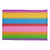Levendige Regenboog Kleurverloop Strepen Kussensloop (Achterkant)