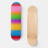 Levendige Regenboog Kleurverloop Strepen Persoonlijk Skateboard (Voorkant)