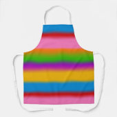 Levendige Regenboog Kleurverloop Strepen Schort (Voorkant)