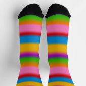 Levendige Regenboog Kleurverloop Strepen  Sokken (Top)