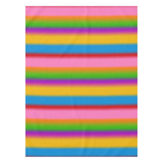 Levendige Regenboog Kleurverloop Strepen Tafelkleed (Voorkant)