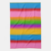 Levendige Regenboog Kleurverloop Strepen Theedoek (Verticaal)