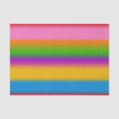 Levendige Regenboog Kleurverloop Strepen Tissuepapier (Voorkant)