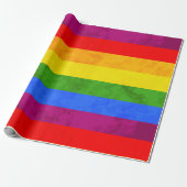 Levendige Regenboog Pride Inpakpapier (Uitgerold)
