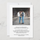Levendige regenboog Squiggle Lijst Modern Wedding Save The Date (Achterkant)