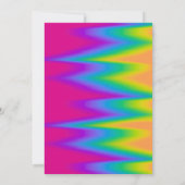 Levendige Regenboog Tie Dye Verjaardag  Kaart (Achterkant)