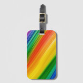 Levendige Regenboog van Kleuren Bagagelabel (Voorkant (verticaal))