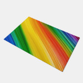 Levendige Regenboog van Kleuren Deurmat (Schuin)