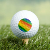 Levendige Regenboog van Kleuren Golfballen (Insitu Shirt)