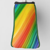 Levendige Regenboog van Kleuren Golfheadcover (Draai 90)