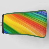 Levendige Regenboog van Kleuren Golfheadcover (Voorkant)